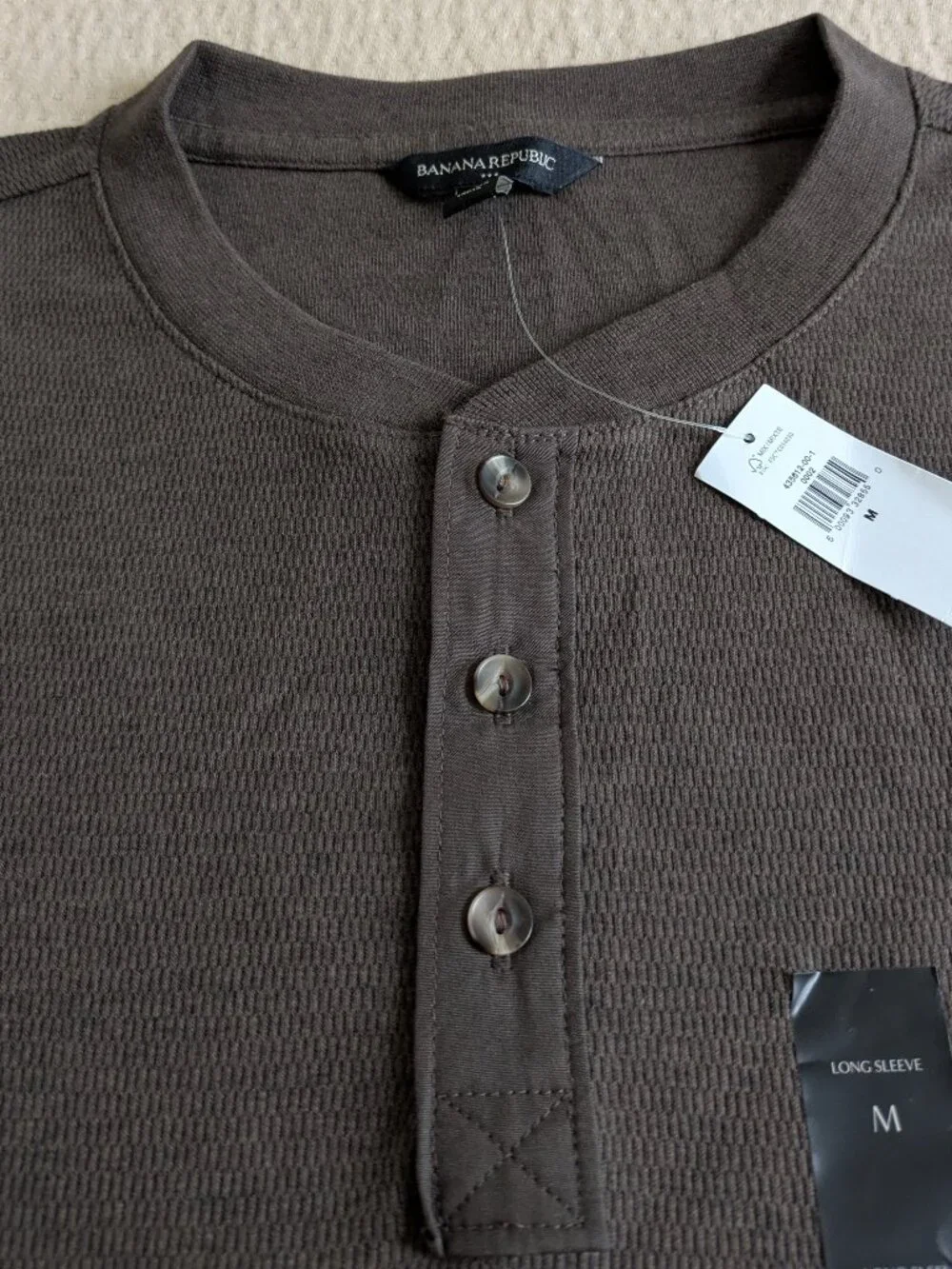 Banana Republic Long Sleeve Thermal Henley NWT